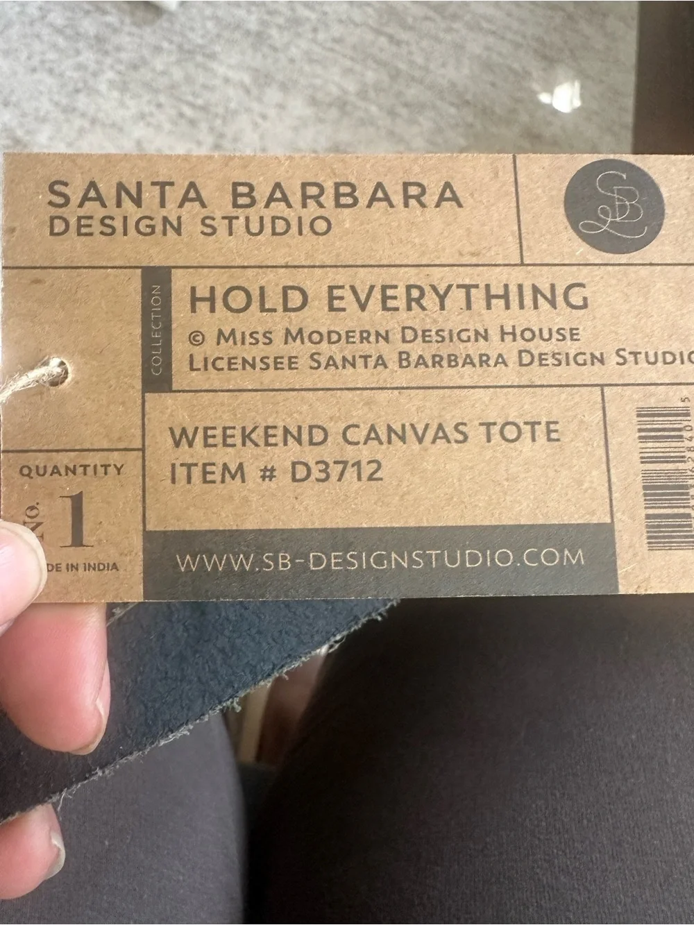 Santa Barbara Canvas Tote - Weekend Vibes (New)